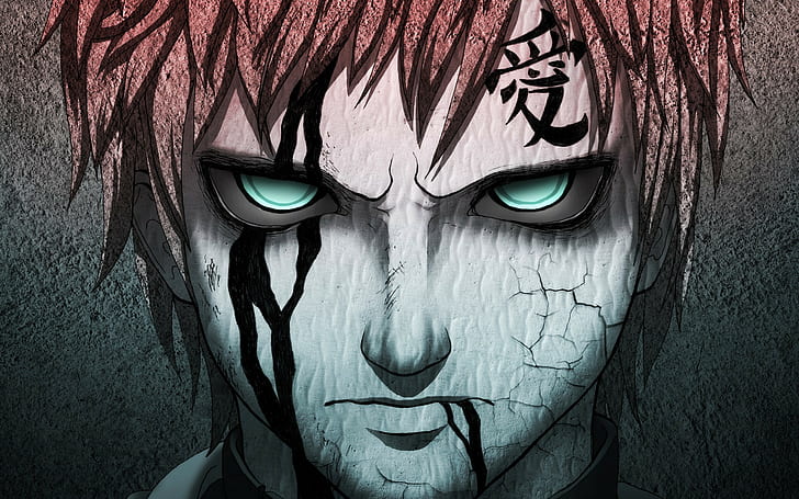 Anime Face Naruto Gaara HD, cartoon/comic, HD wallpaper