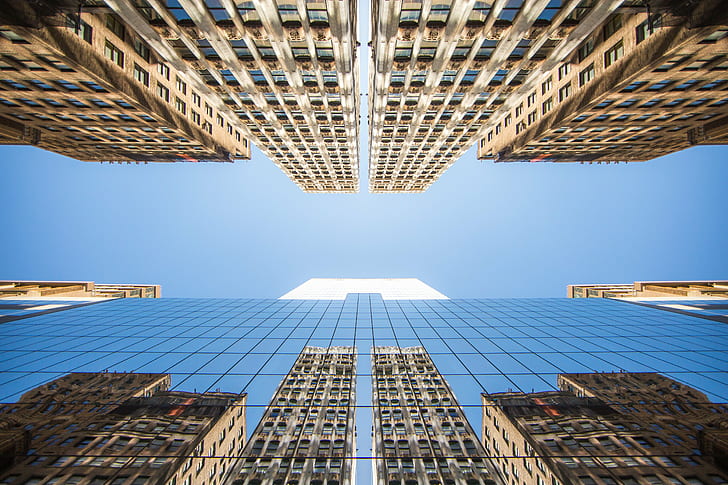 skyscrapper building photo, manhattan, manhattan, NYC  New York, HD wallpaper