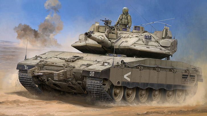 Israel, main battle tank, Vincent Wai, Merkava, IDF, The IDF, HD wallpaper