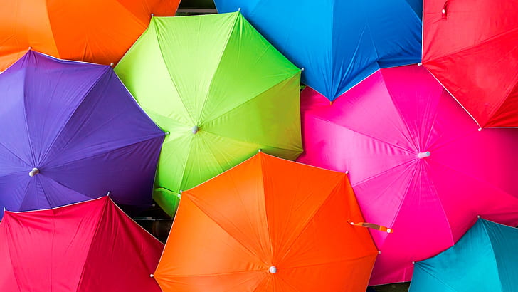 Photography, Umbrella, Colorful, Colors, HD wallpaper