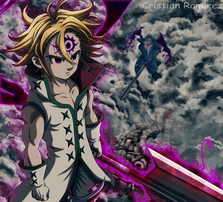 Meliodas Art The Seven Deadly Sins Resolution, Anime, , and Background,  Meliodas Demon King Anime, HD phone wallpaper