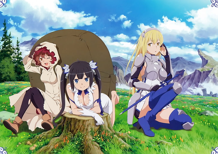 Danmachi wallpaper, Anime, Is It Wrong to Try to Pick Up Girls in a Dungeon?, HD wallpaper