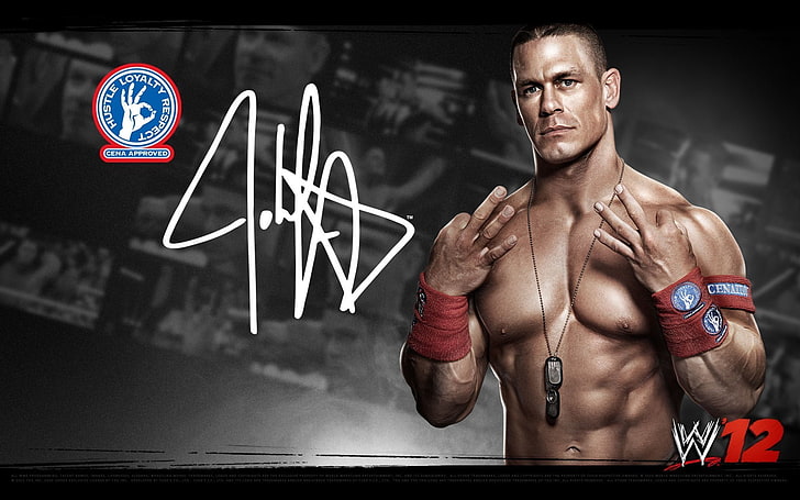 John Cena of WWE, muscular build, strength, athlete, sport, healthy lifestyle, HD wallpaper