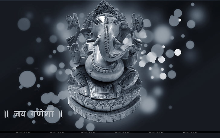 HD wallpaper: Lord Ganesha Abstract Background, gray Ganesha illustration,  God | Wallpaper Flare