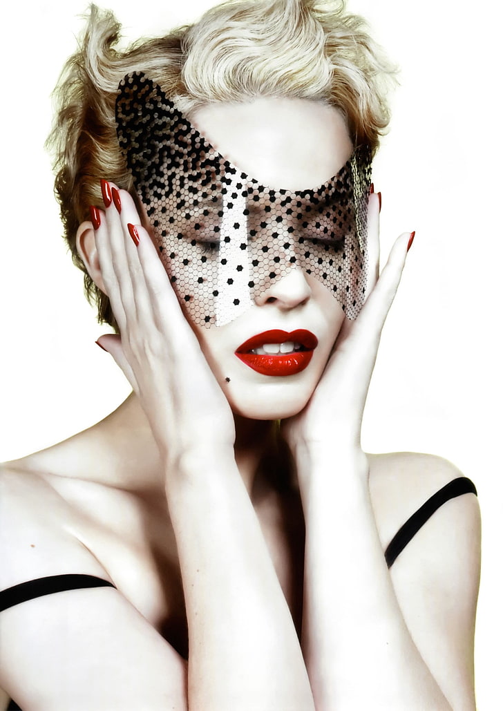 face, Kylie Minogue, women, HD wallpaper