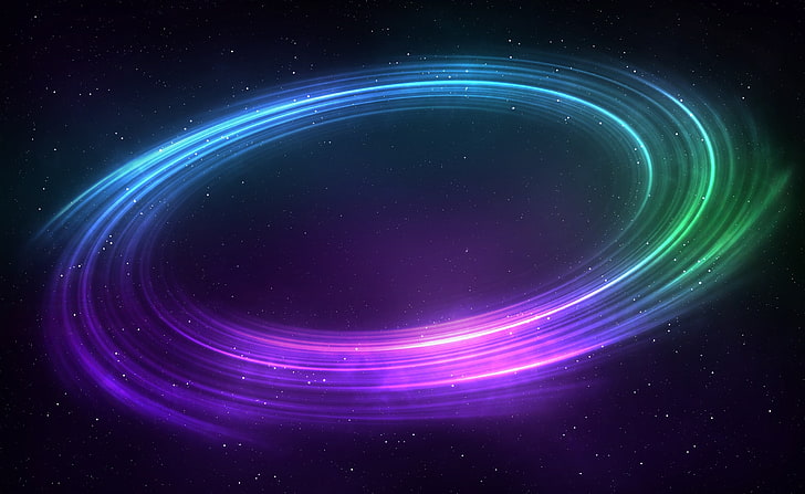 Hd Wallpaper Colorful Space Vortex Background Purple And Green