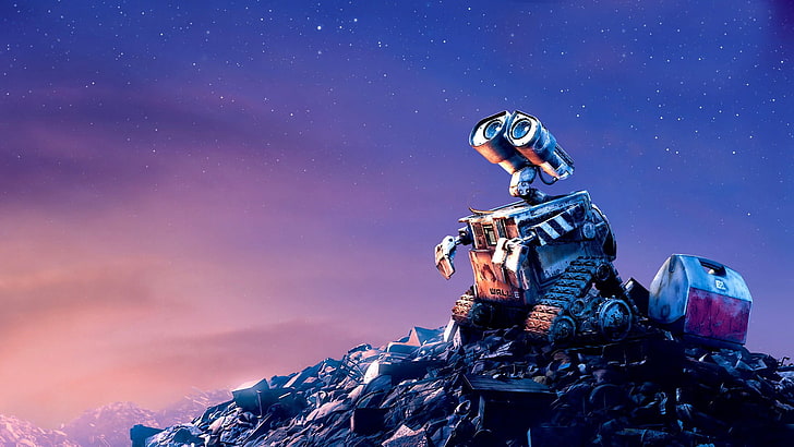 Wall-E wallpaper, WALL·E, Pixar Animation Studios, movies, stars, HD wallpaper