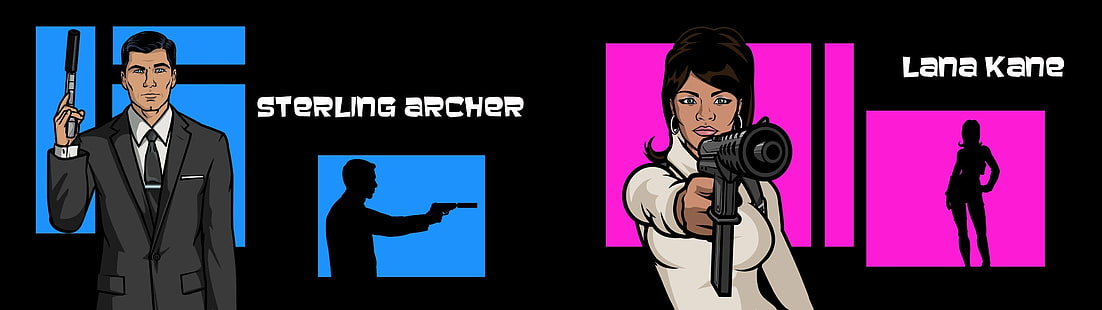 Archer Lana Kane And Sterling Archer 2