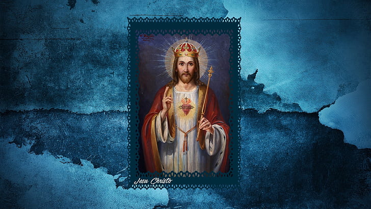 HD wallpaper: Latin, Jesus Christ, picture frames, crown, religious,  Christianity | Wallpaper Flare