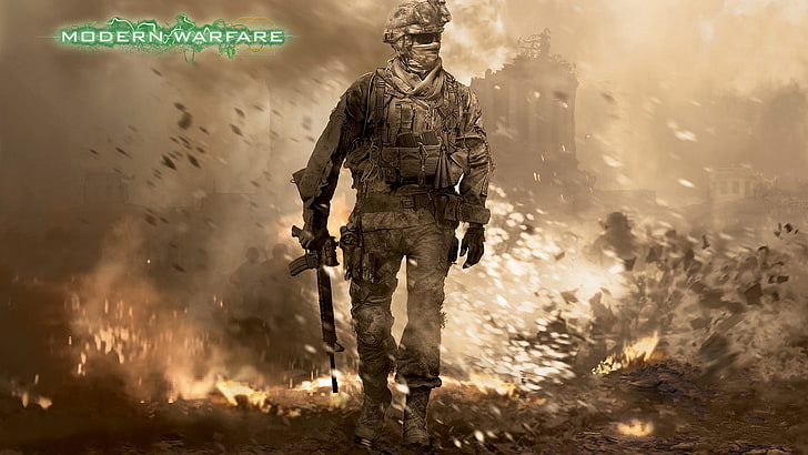 Call of Duty Modern Warfare wallpaper, video games, military, HD wallpaper