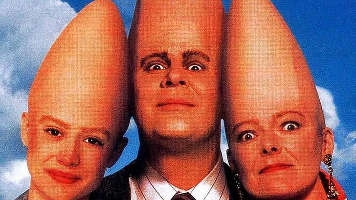 coneheads, portrait, headshot, looking at camera, childhood