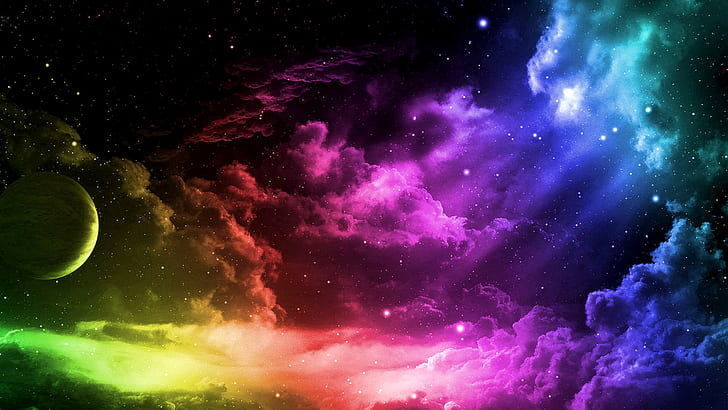 abstract, 1920x1080, sky, colourful, HD wallpaper