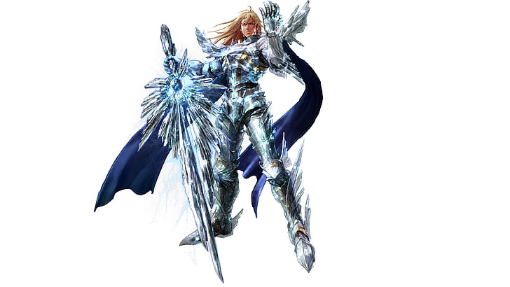 soul calibur, Siegfried, white background, sword