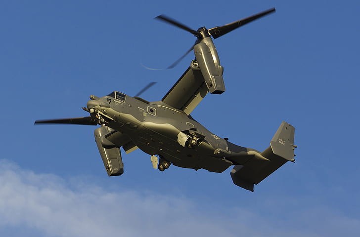 the tiltrotor, Osprey, transport, Bell V-22, HD wallpaper
