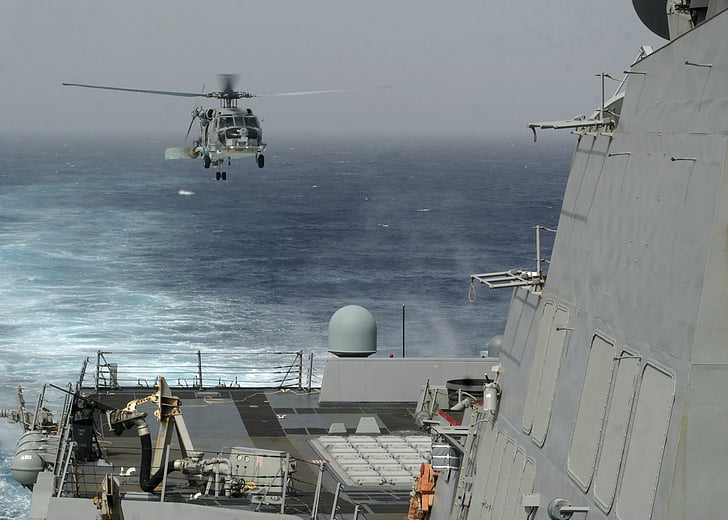 Military Helicopters, Sikorsky SH-60 Seahawk, Aircraft, Guided Missile Destroyer