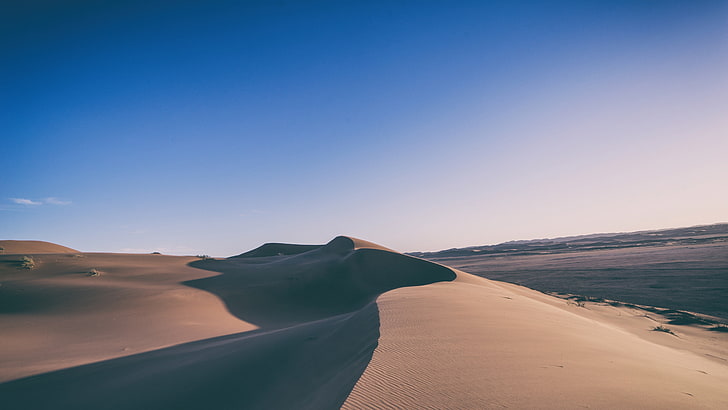 desert, photography, sand, clear sky, scenics - nature, tranquil scene, HD wallpaper