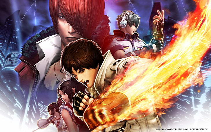 HD wallpaper Video Game The King Of Fighters XIV Iori Yagami Kyo  Kusanagi  Wallpaper Flare