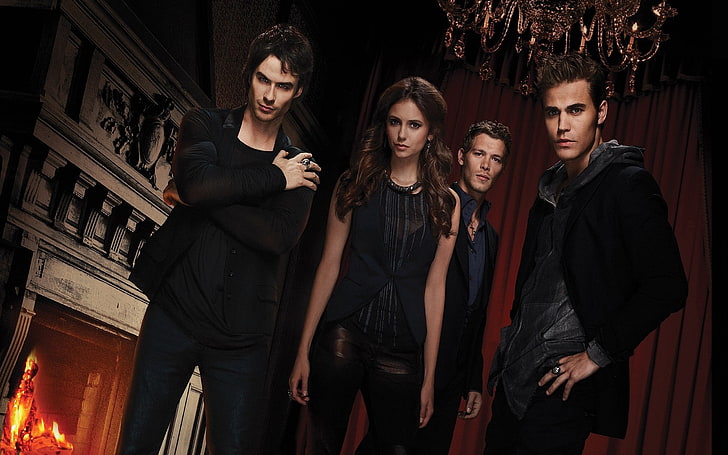 The Vampire Diaries (TV Series 2009–2017), red, Joseph Morgan, HD wallpaper