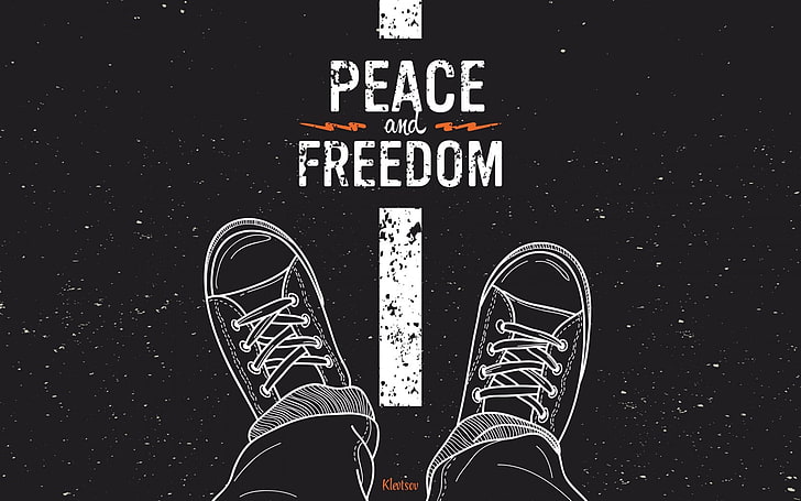 HD wallpaper: Peace and Freedom wallpaper, artwork, typography, low section  | Wallpaper Flare