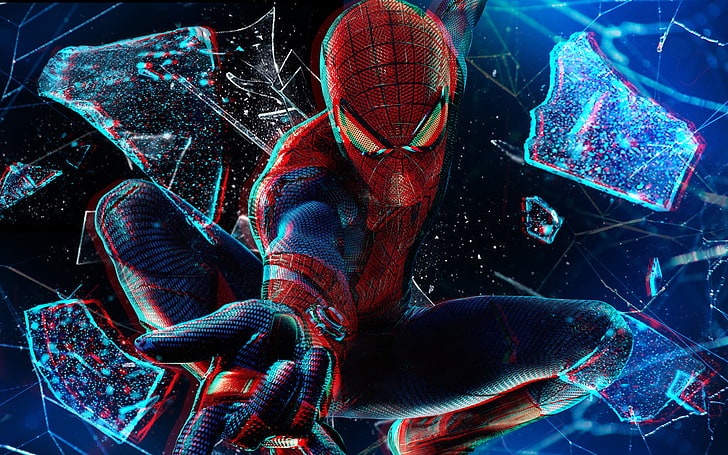 HD wallpaper: Marvel Spider-Man wallpaper, in flight, broken glass, 1080p, Spider  man | Wallpaper Flare