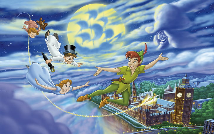 HD wallpaper: Disney Peter Pan Let's