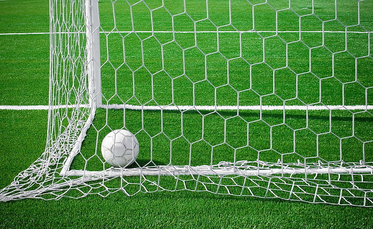 Goal, white soccer ball, Sports, Football, 2010 fifa world cup, HD wallpaper