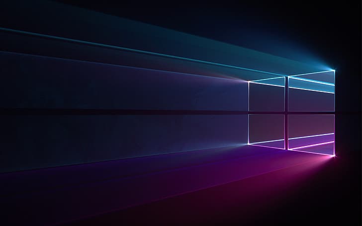 Windows 10, dark HD wallpaper
