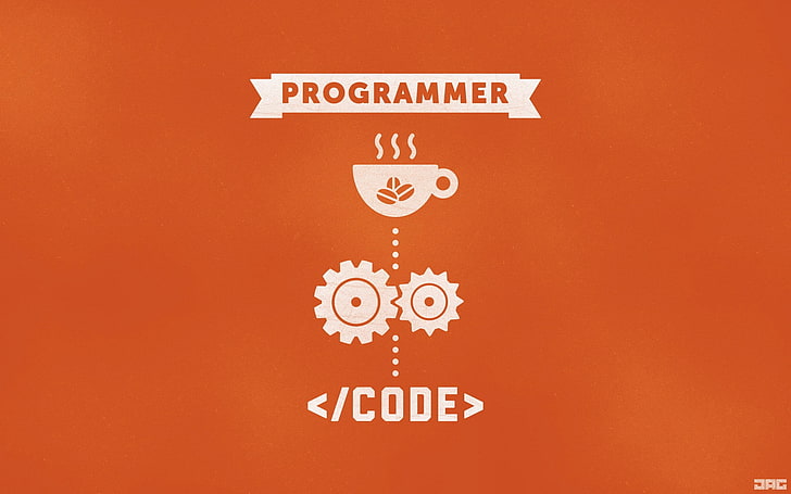 programmer wallpaper, HTML, code, coffee, programmers, minimalism
