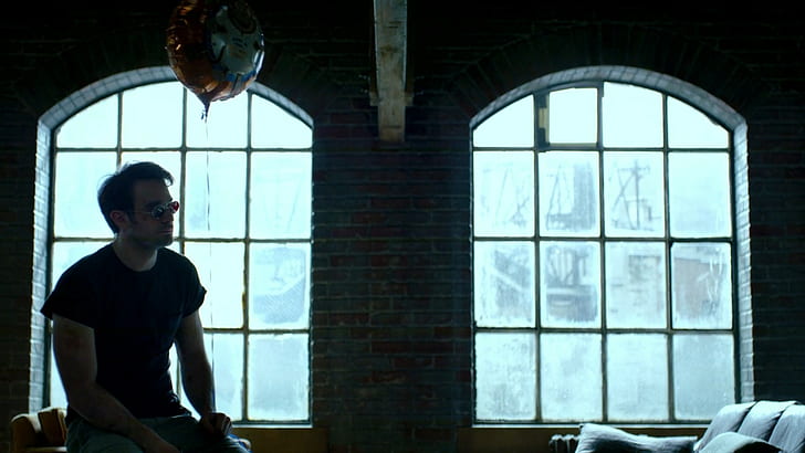 daredevil charlie cox, window, one person, indoors, day, transparent