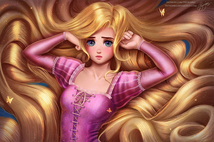 Disney Tangled Rapunzel inspired Braid | Princess Hairstyles |  Braidsandstyles12. - YouTube